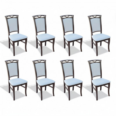 Designer Set Iesszëmmer Lehn Polster Sëtz Still Garnitur Komplett K12 8x Stull