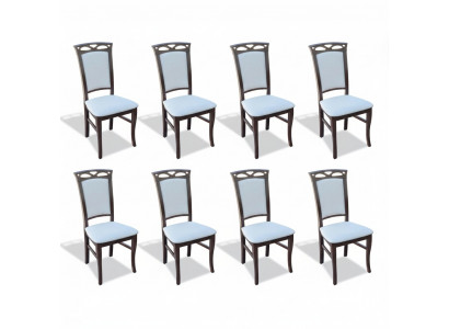 Designer Set Iesszëmmer Lehn Polster Sëtz Still Garnitur Komplett K12 8x Stull