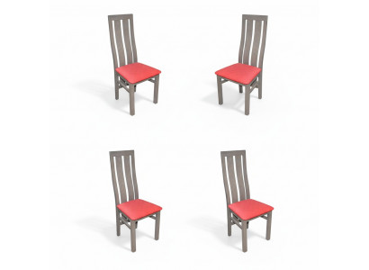 Garnitur Komplett K69 Design 4x Stull Set Iesszëmmer Textil Polster Sëtz Still