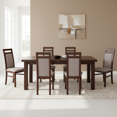 Fauteuil Grupp Garnitur Iesszëmmer Stullgrupp Komplette Set 6x Lehn Stiller