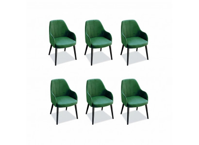 Iesszëmmer Stull Still Sëtz Massiv Modern Holz Fauteuil Set 6x Luxus Restaurant