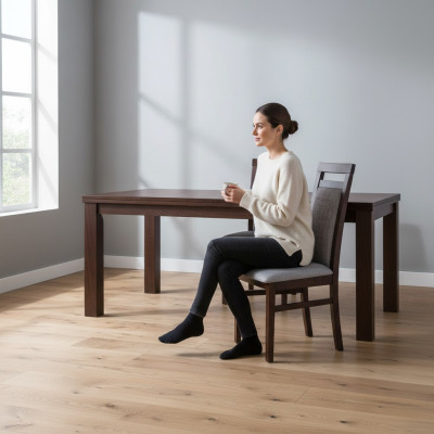 Iesszëmmer Still Textil Grupp Garnitur Holz Set 8x Stull Set Fauteuil Garnitur