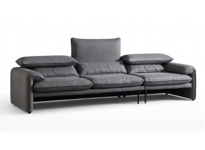 Design Sofas XXL Sofa 4 Sëtzer Textil Grouss Nei Wunnzëmmer Couch Polster.