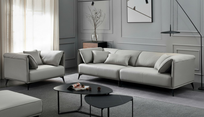 Italienesch Design Sofa Sofagarnitur 4+1 Sëtzer Couch Polstersmöbel