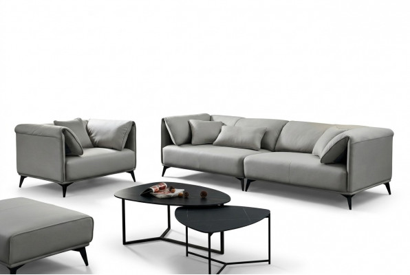 Italienesch Design Sofa Sofagarnitur 4+1 Sëtzer Couch Polstersmöbel