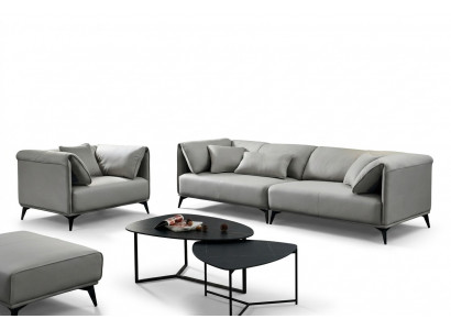 Italienesch Design Sofa Sofagarnitur 4+1 Sëtzer Couch Polstersmöbel