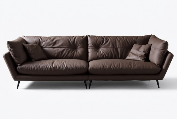 Modern 4-Sëtz Sofa Wunnzëmmer Miwwelen Véier-Sëtzer Couch Design Sofa