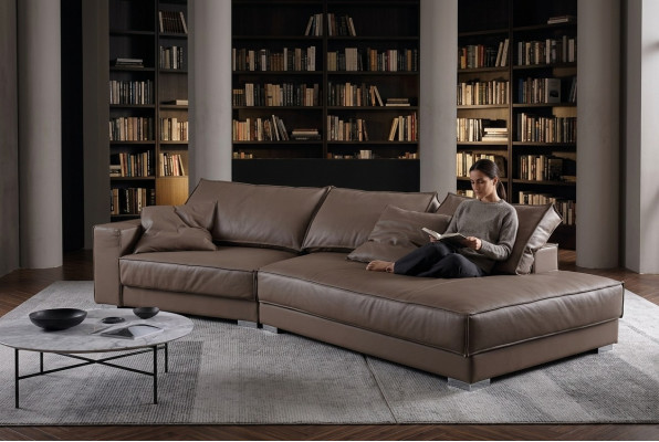 Modern Sofakëschten Ledersofa Couchen Sofa Eck Design Eck Ecksofa L-Form