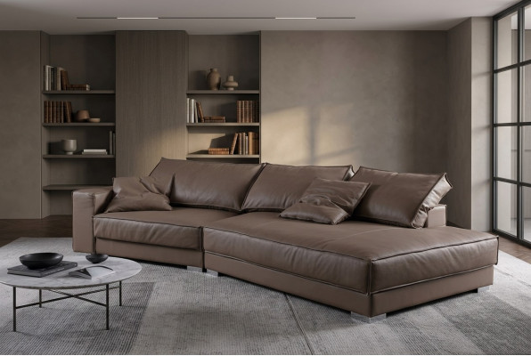 Modern Sofakëschten Ledersofa Couchen Sofa Eck Design Eck Ecksofa L-Form