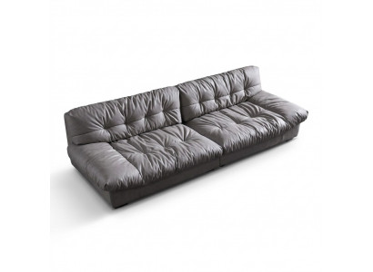 Grouss XXL Wunnzëmmer Lieder Modernen Design Sofa Couch 4 Sëtzer Textil