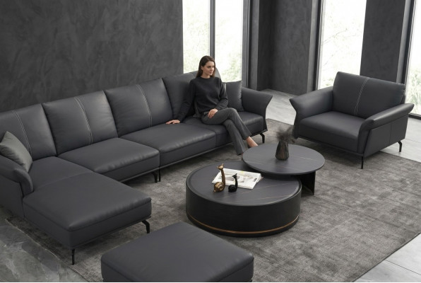Duebelten Dëschsall Zëmmer Dësch Dësch Sofa Bäizestell Ronn
