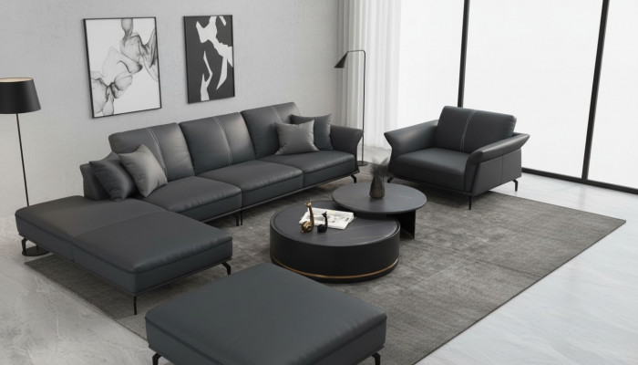 Duebelten Dëschsall Zëmmer Dësch Dësch Sofa Bäizestell Ronn