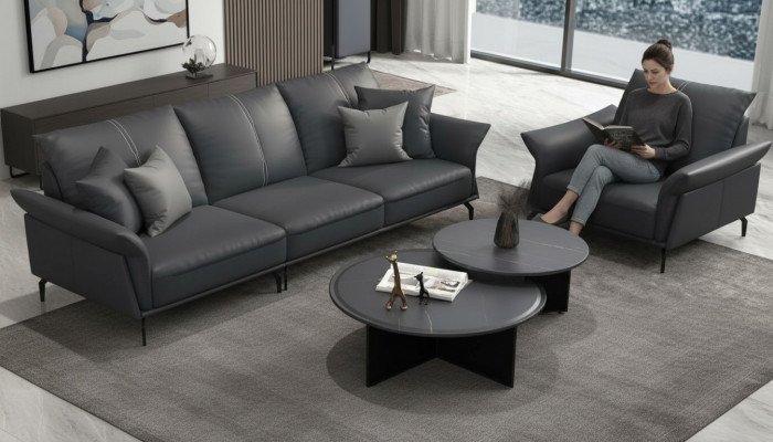 Fautëuil Relax Stoff Lounge Luxus Fernseh Club Fautëuil Polster Sëtz Design Canapé