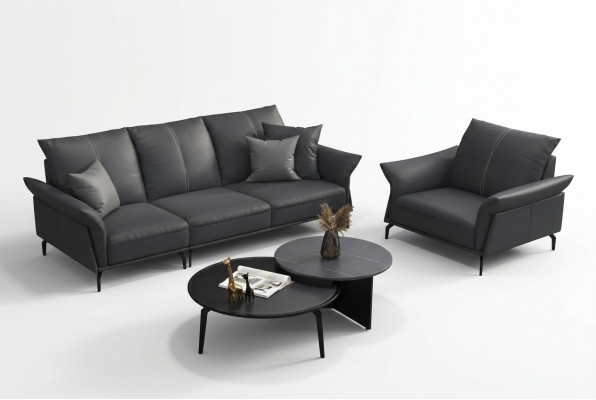 Fautëuil Relax Stoff Lounge Luxus Fernseh Club Fautëuil Polster Sëtz Design Canapé