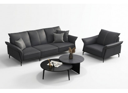 Fautëuil Relax Stoff Lounge Luxus Fernseh Club Fautëuil Polster Sëtz Design Canapé