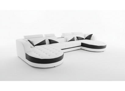 Wunnenlandschaft Ecksofa Design Modern Sofa Couchen Ecksofa U-Form Stoff Couch
