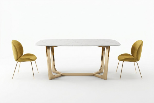 Italienesch Stil Miwwel Iessdësch Dësch Holz Miwwelen Iesszëmmer 180x90cm Iessdëscher
