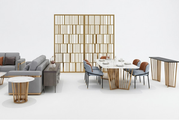 Iesszëmmer Wunnzëmmer Edelstol Design Dëscher 180x90cm Luxus Miwwelen Iessdësch Dësch