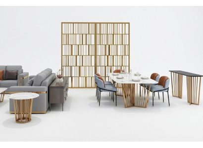 Iesszëmmer Wunnzëmmer Edelstol Design Dëscher 180x90cm Luxus Miwwelen Iessdësch Dësch