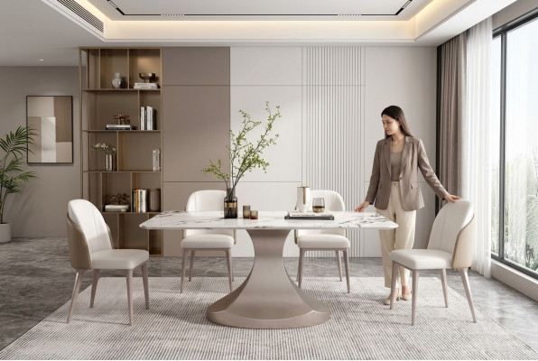 Iesszëmmer Säilen Dëscher Italienesch Miwwelen Iessdësch Restaurant Dësch Luxus Nei