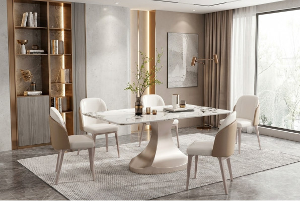 Iesszëmmer Säilen Dëscher Italienesch Miwwelen Iessdësch Restaurant Dësch Luxus Nei