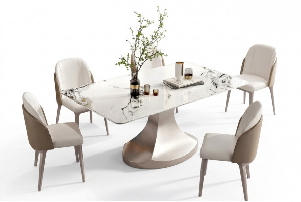 Iesszëmmer Säilen Dëscher Italienesch Miwwelen Iessdësch Restaurant Dësch Luxus Nei