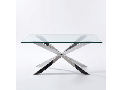 Luxus Dëschen Design Iesszëmmer 180x90cm Iessdëscher Glas Miwwelen Design Dëscher Nei