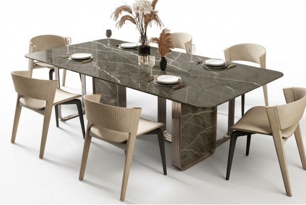 Iessdësch Iesszëmmer Modern Edelstol Kichen Dëscher Design Dësch Metall Wunnzëmmer
