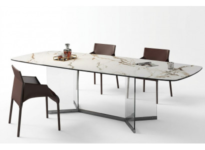 Iesszëmmer Wunnzëmmer Design Luxus Modern Dëscher Edelstolféiss Marmor-Imitat Nei
