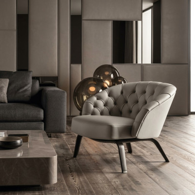 1-Sëtzer Sofa Couch Fernsehpolster Miwwelen Nei Fauteuil Einsitzer Lounge