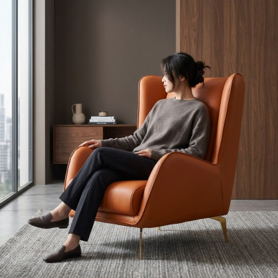 Luxus Fernseh Club Fauteuil Polster Sëtz Design Canapé Fauteuil Relax Lieder Lounge