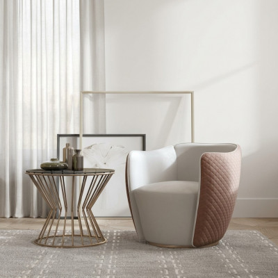 Moderne Sesselen Stoff Sofa Design Polstersofa Sesel Fernseh 1 Sëtzer
