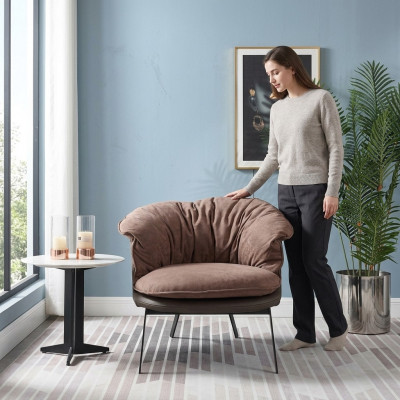 Sëtz Einsëtzer Kinneksstull Troun Gepolstert Lounge Stull Sofa Hotel