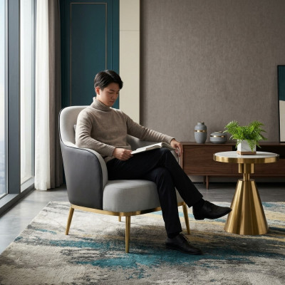 1 Sëtz Sofa Relax Lounge Club Polster Design Fotell Lieder Luxus