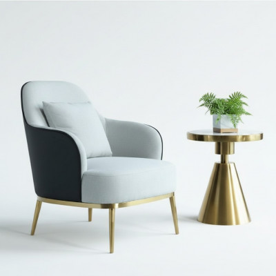 1 Sëtz Sofa Relax Lounge Club Polster Design Fotell Lieder Luxus
