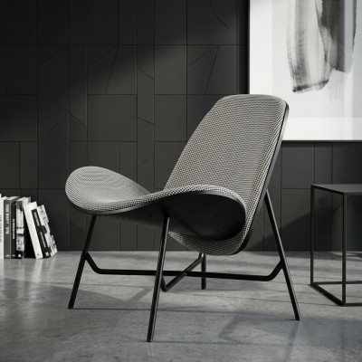 Miwwelen Designer Fernsee Canapé Stull Still Gepolstert Sitz Lounge Fauteuil