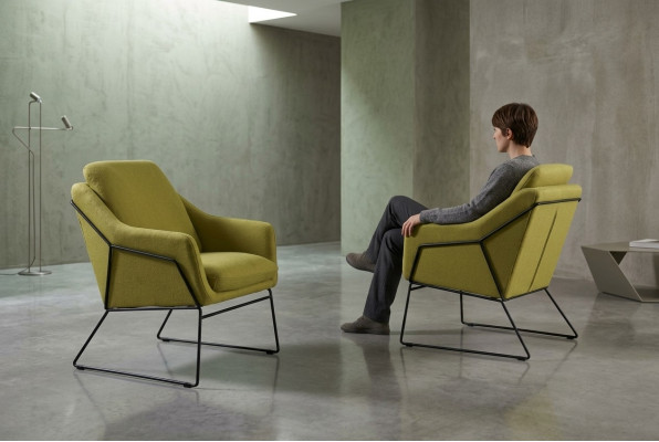 Designer Lehnstull Polstersofa 1 Sëtzer Modern Nei Fernseh Still