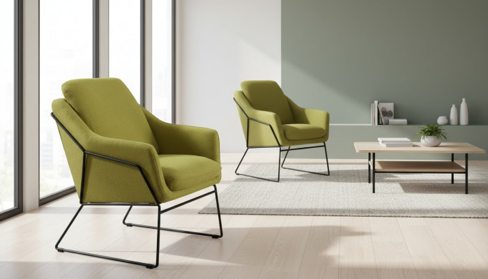 Designer Lehnstull Polstersofa 1 Sëtzer Modern Nei Fernseh Still