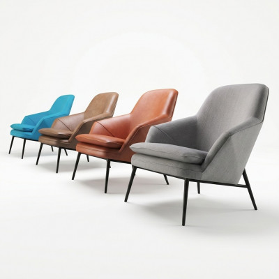 Sessel Design Canapé Sofa Relax Textil Lounge Luxus Lieder Club Polster