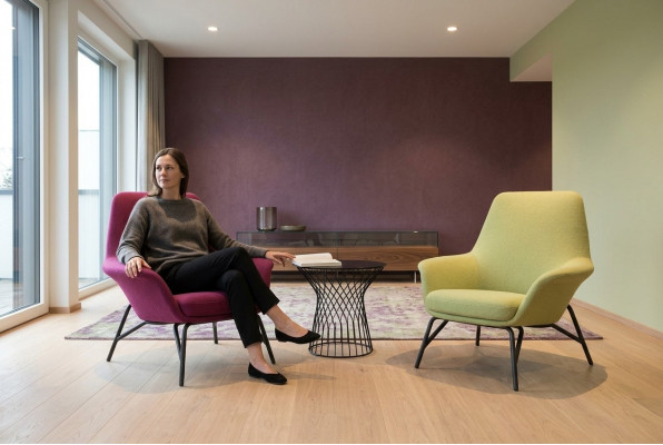 Design Sëtz Couch Sofa Relax Stoff Lounge Luxus Fernseh Club Sëtzplatz