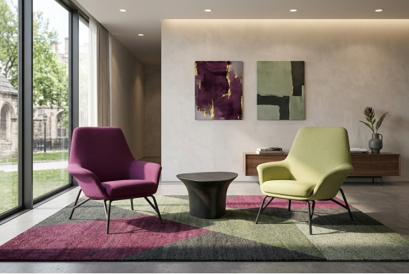 Design Sëtz Couch Sofa Relax Stoff Lounge Luxus Fernseh Club Sëtzplatz
