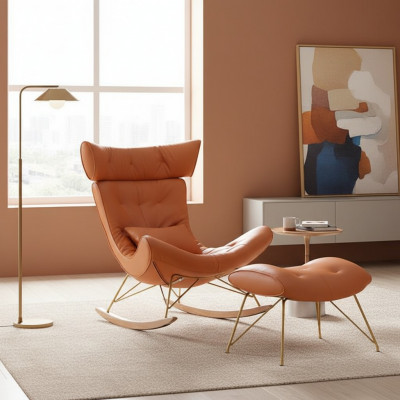 Still Metall Design Polster Lounge Club Stull Sëtz Zëmmer Schwongstull