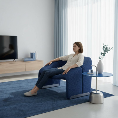 Design Luxus Chaise Sessel Canapé 1 Begrënner Fernseh Lounge Chaise Canapé