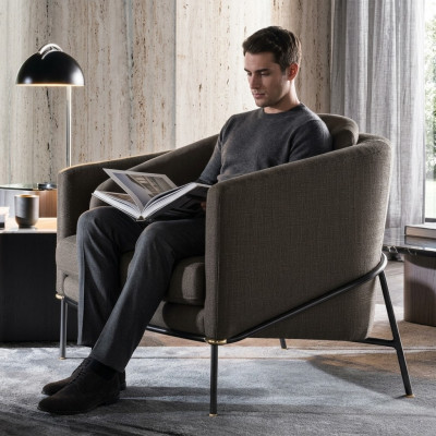 Moderne Design-Fauteuil Wunnzëmmer Einsëtzer Sofa Canapé Lounge Club