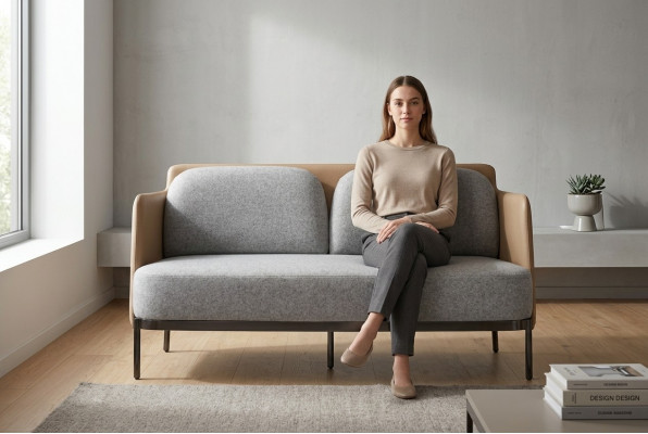 Klassesche Stil 2-Sëtzer Sofa Miwwelen gepolstert Textil Sofas Sofas Luxus Modern