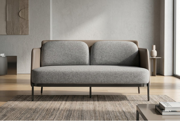 Klassesche Stil 2-Sëtzer Sofa Miwwelen gepolstert Textil Sofas Sofas Luxus Modern