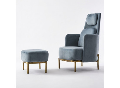 Fotell Still Këssen Televisiounsapparat Lieder Textil Stoff Gro Design Lounge