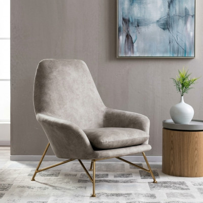 Wunnzëmmer Lounge Club Relax Sofa Beige Design Miwwelen Iesszëmmer Fotell