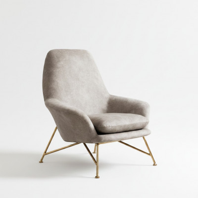 Wunnzëmmer Lounge Club Relax Sofa Beige Design Miwwelen Iesszëmmer Fotell