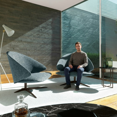 Modern 1-Sëtz Couch Polster Sëtz Stoff Lieder Couchen Sofas Sofa